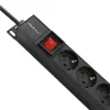 Qoltec Aluminiowa Listwa zasilająca PDU do  RACK | 16A |  16 x SCHUKO| Pionowa | 1.8m-1265604