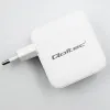 Qoltec Ładowarka sieciowa 140W GaN  | 5-20V | 2.5-5A | 3 x USB-C PD | 1 x USB QC 3.0 | Laptop | Smartfon | Biała-12657