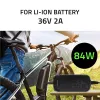 Qoltec Szybka Ładowarka do roweru skutera elektrycznego 36V | 42V | 2A | 5.5*2.1 | wodoodporna +kabel zasilający-12661
