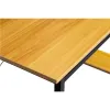 Biurko komputerowe drewniane regał z półkami loft-1268615