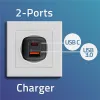 Qoltec Ładowarka sieciowa 65W GaN ULTRA | 5-20V | 2.25-3.25A | 1 x USB typ C PD | 1 x USB QC 3.0 | Laptop | Smartfon | 