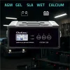 Qoltec Inteligentna mikroprocesorowa ładowarka 12V  24V 25A| Prostownik z funkcją naprawy do akumulatora AGM GEL SLA |