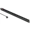 Qoltec Aluminiowa Listwa zasilająca PDU do  RACK | 16A |  16 x FRENCH | Pionowa | 1.8m-1265598