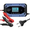 Qoltec Inteligentna ładowarka do akumulatora STD AGM GEL LiFePO4 | Prostownik z funkcją naprawy |12-24V |10A | LCD | 9