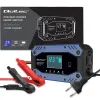 Qoltec Inteligentna ładowarka do akumulatora STD AGM GEL LiFePO4 | Prostownik z funkcją naprawy |12-24V |10A | LCD | 9