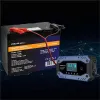 Qoltec Inteligentna ładowarka do akumulatora STD AGM GEL LiFePO4 | Prostownik z funkcją naprawy |12-24V |10A | LCD | 9