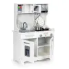 Drewniana kuchnia dla dzieci dźwięki led + akcesoria ECOTOYS-1268689