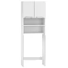 Szafka na pralkę łazienkowa biała szafka z półkami 183 cm ModernHome