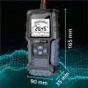 Qoltec Cyfrowy tester akumulatora z wyświetlaczem LCD | 12V | 24V | 3Ah-250Ah-1265684