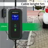Qoltec Mobilna ładowarka do samochodu elektrycznego EV i hybryd z regulacją 2w1 Typ2 | 11kW | LCD | 3 fazy | CEE  32A 