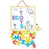 Tablica edukacyjna 3w1 magnetyczna kredowa literki ECOTOYS-1268104