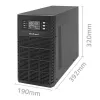 Qoltec Zasilacz awaryjny UPS | 3kVA | 3000W | Power Factor 1.0 | LCD | EPO | USB | On-line-1265512