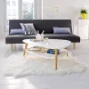 Nowoczesny stolik kawowy półka drewniane nogi biały ModernHome-1267784