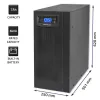 Qoltec Zasilacz awaryjny UPS On-line | Pure Sine Wave | 6kVA | 4.8kW | LCD | USB-1265051