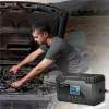 Qoltec Inteligentna mikroprocesorowa ładowarka 12V 8A | 24V 4A| Prostownik z funkcją naprawy do akumulatora AGM GEL | 