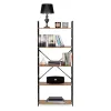 Regał drewniany szeroki nowoczesny LOFT 5 półek ModernHome-1269181