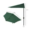 Parasol ogrodowy pół-parasol ścienny na taras 2,7 m zielony MultiGarden-1269901