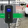Qoltec Mobilna ładowarka do samochodu elektrycznego EV i hybryd z regulacją 2w1 Typ2 | 7kW | 230V | CEE 32A | Wi-fi| L