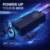 Qoltec Ładowarka do roweru elektrycznego 36V | 42V | 2A | GX12-3Pin +kabel zasilający-1266636