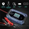 Qoltec Inteligentna ładowarka do akumulatora STD AGM GEL LiFePO4 | Prostownik z funkcją naprawy |12-24V |10A | LCD | 9
