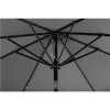 Parasol ogrodowy duży 3 m skośny łamany z korbą szary MultiGarden-1269954