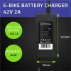 Qoltec Ładowarka do roweru, skutera elektrycznego 36V | 42V | 2A | 5.5*2.5 | +kabel zasilający-1265275