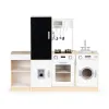 Drewniana kuchnia dla dzieci osobne segmenty XXL tablica + LED ECOTOYS-1268110