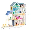 Domek dla lalek duży drewniany 138 cm Rezydencja Maya 28 elementow ECOTOYS-1268657