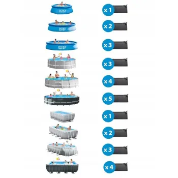 Mata solarna podgrzewająca wodę do basenu INTEX 28685-1266776