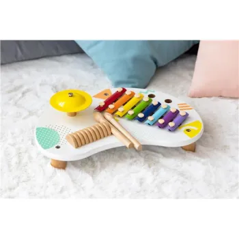 Stolik  z instrumentami stół muzyczny cymbałki +18m ECOTOYS-1268754