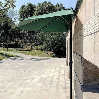 Parasol ogrodowy pół-parasol ścienny na taras 2,7 m zielony MultiGarden-1269898