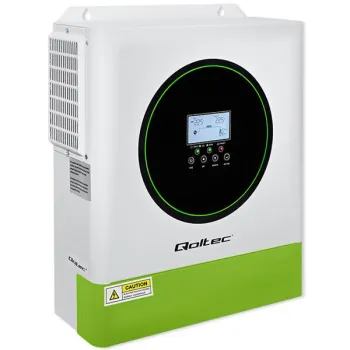 Qoltec Hybrydowy inwerter solarny Off-Grid 3500W | 100A | 24V | MPPT | BMS | opcja Wi-fi | AGM GEL LiFePO4 | Sinus | Pow