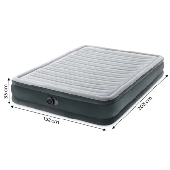 Materac dmuchany łóżko 203x152 cm z pompką dwuosobowy INTEX 67770ND-1269301