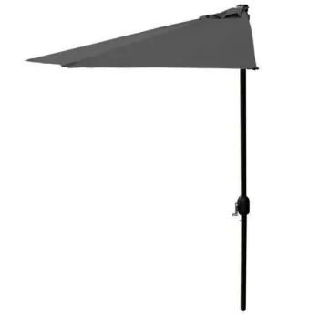 Parasol ogrodowy pół-parasol ścienny na taras 2,7 m szary MultiGarden-1269905