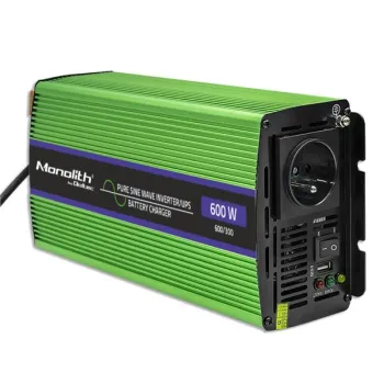 Qoltec Przetwornica napięcia Monolith | ładowanie baterii | UPS | 300W | 600W | 12V na 230V | Czysty Sinus-1264611