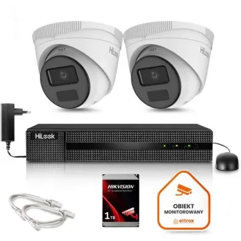 Zestaw monitoringu Hilook 2 kamery IP IPCAM-T4-P