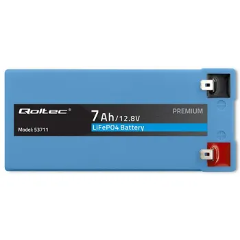 Qoltec Akumulator LiFePO4 Litowo-Żelazowo-Fosforanowy | 12.8V | 7Ah | 89.6Wh | BMS-1265756