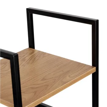 Regał drewniany nowoczesny metalowa rama LOFT 5 półek ModernHome-1269166