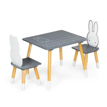 Stół stolik + 2 krzesła meble dla dzieci zestaw ECOTOYS-1268674
