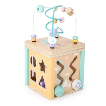 Drewniana kostka edukacyjna sorter mula ECOTOYS-1268154