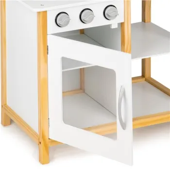 Drewniana kuchnia dla dzieci z piekarnikiem + akcesoria ECOTOYS-1267958