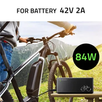 Qoltec Szybka Ładowarka do roweru elektrycznego 36V | 42V | 2A | wtyczka Bosch 3Pin +kabel zasilający-1266606