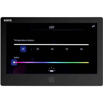 Wideodomofon EURA 2-żyłowy VDP-49A3-2TY czarny Tuya -1260223