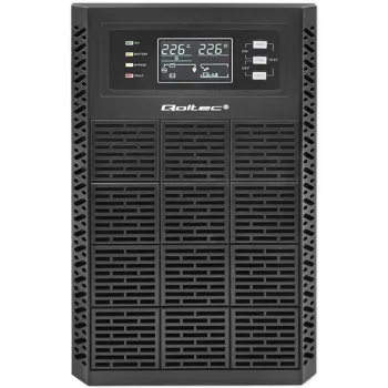 Qoltec Zasilacz awaryjny UPS | 3kVA | 3000W | Power Factor 1.0 | LCD | EPO | USB | On-line-1265513