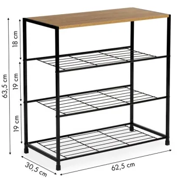 Szafka na buty stojak regał półka loft 3 poziomy ModernHome-1268804