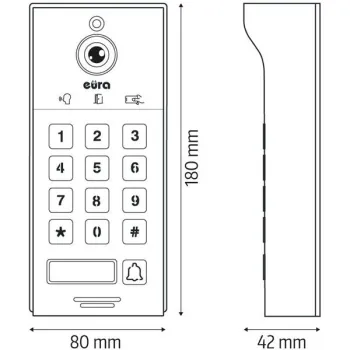 Wideodomofon EURA VDP-30C5 Tuya-1261444