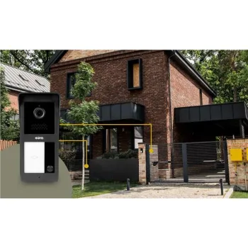 Wideodomofon EURA 2-żyłowy VDP-49A3-2TY czarny Tuya -1260226