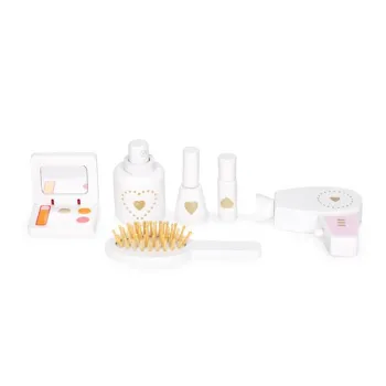 Toaletka dziecięca drewniana duża z lustrem dla dziewczynki ECOTOYS-1269360