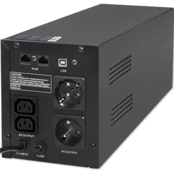 Qoltec Zasilacz awaryjny UPS Line Interactive | Monolith | 2000VA | 1200W | USB | RJ45-1264784