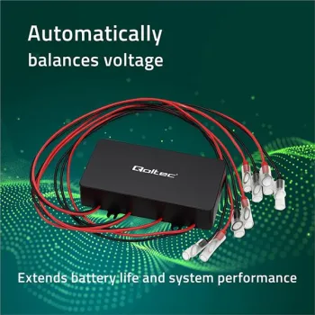 Qoltec Balanser napięcia 48V do akumulatorów 4 x 12V | 10A | LiFePO4 AGM GEL -1266310